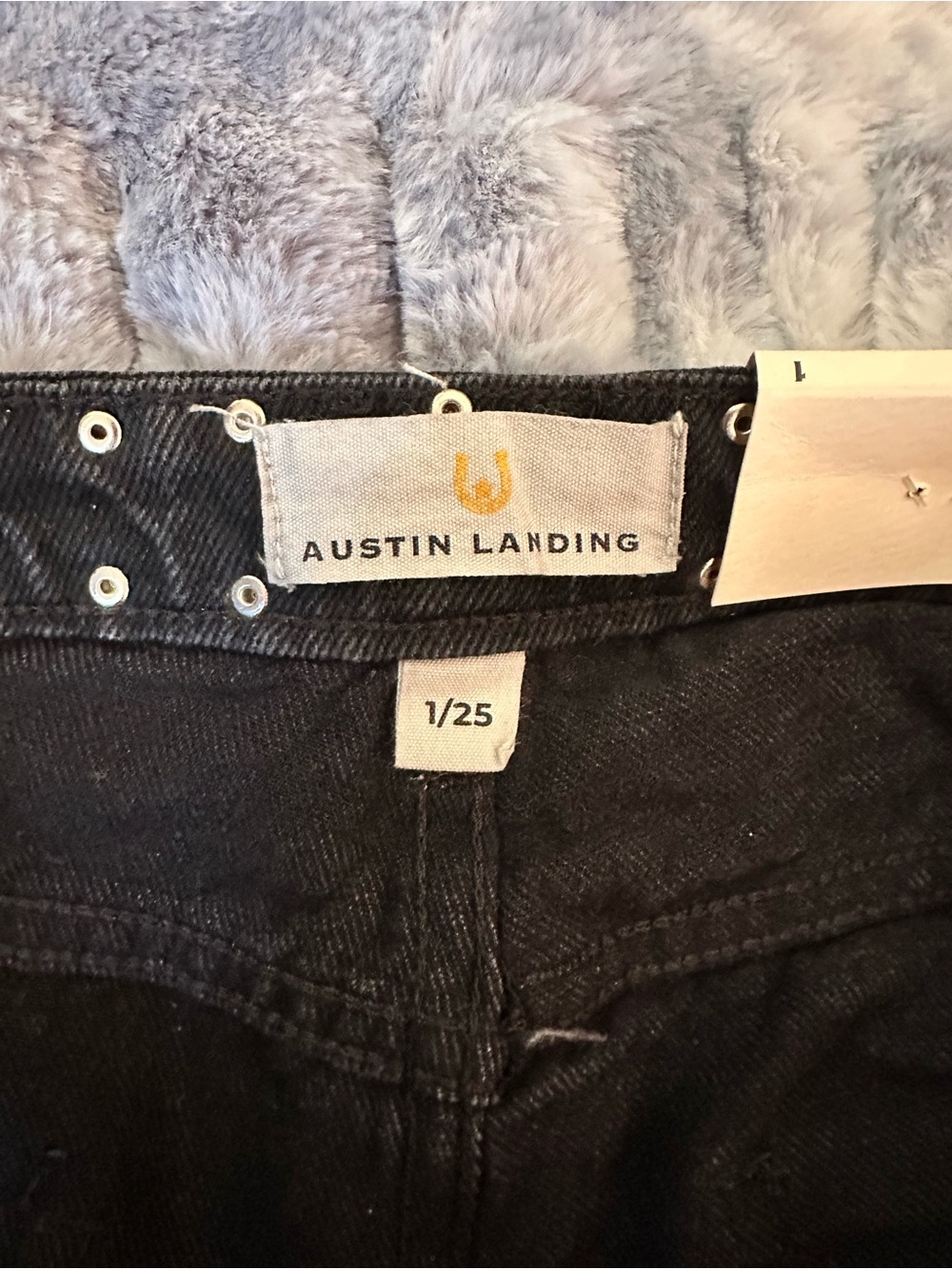 Studded Distressed Black Denim Shorts - Women's - Picture 3 of 3